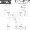Bristan Design Utility Lever Bath Filler Tap Spares